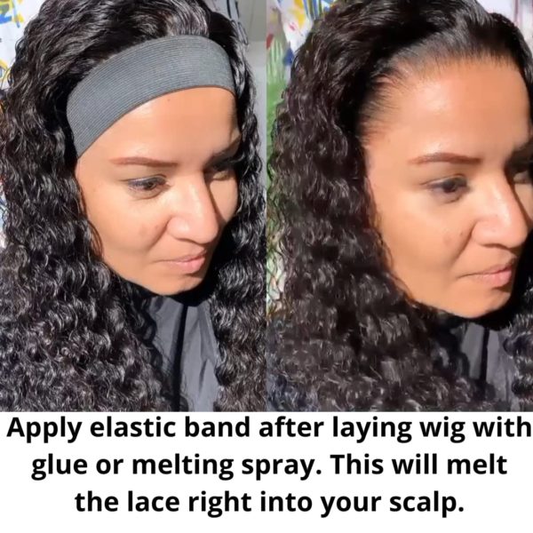 Adjustable Elastic Wig Band  Black Wig Band for Lace Front Wigs