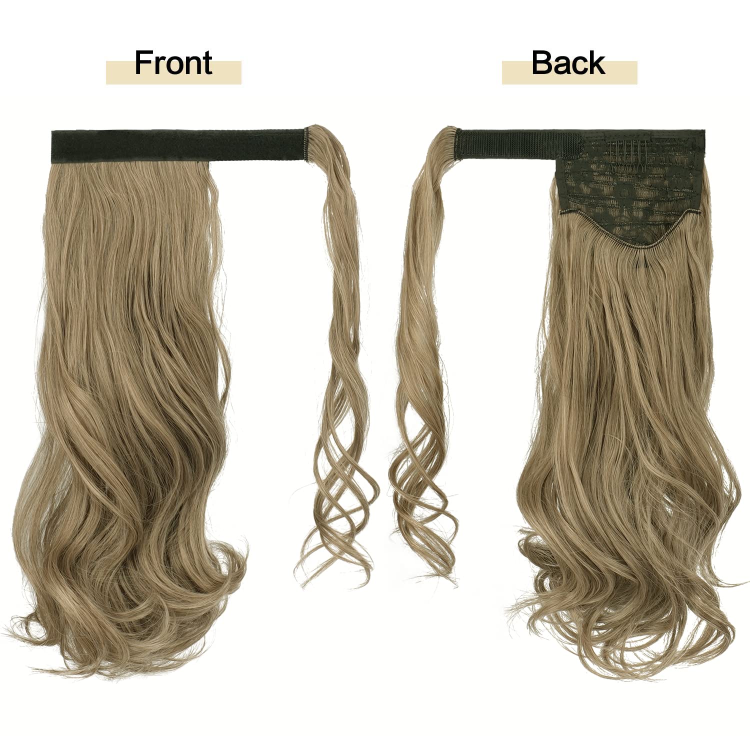 Curly Ponytail Extension Heat Resistant Synthetic Natural Wavy