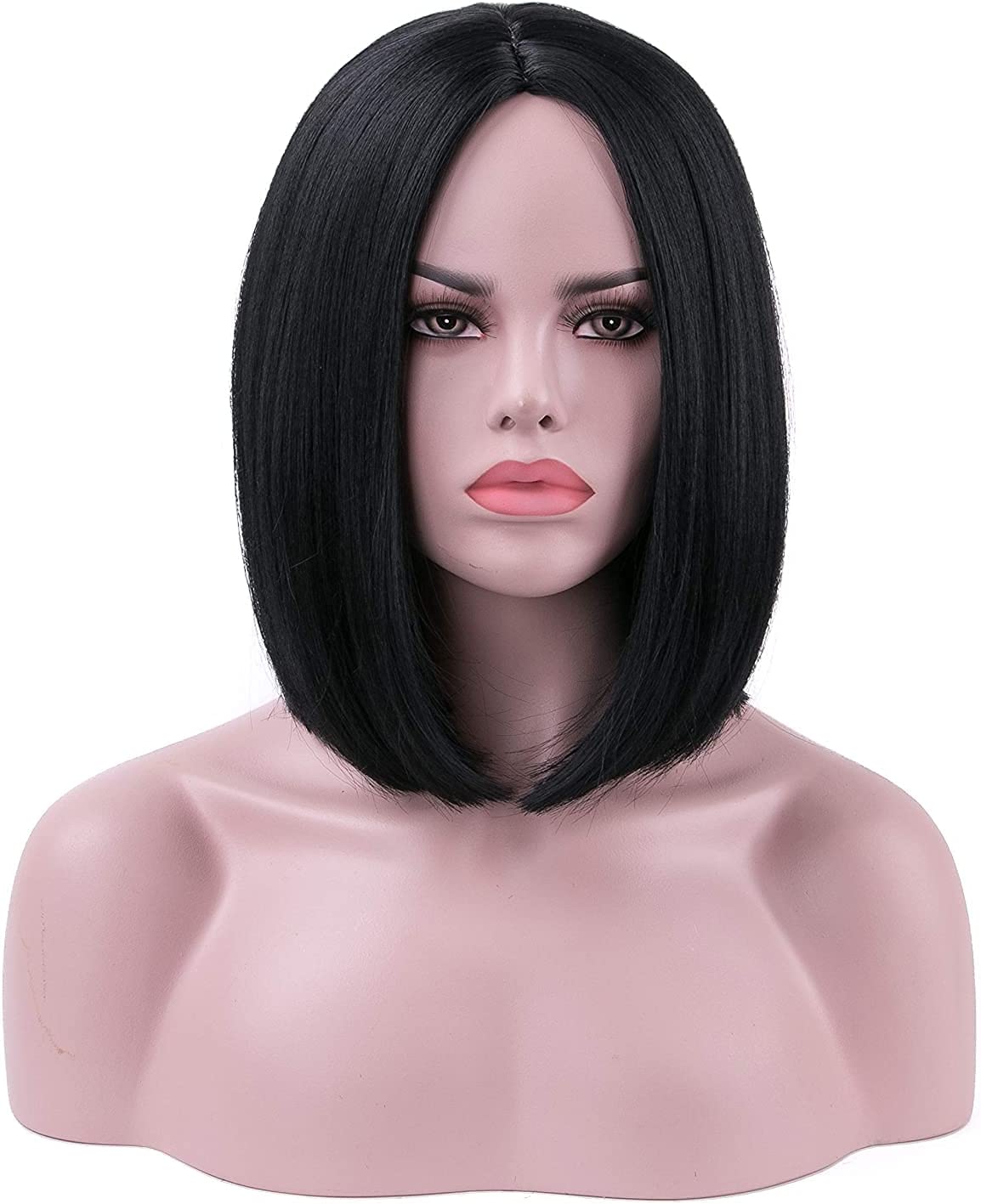 Women s Straight Synthetic Wigs One Side Longer Than The Other