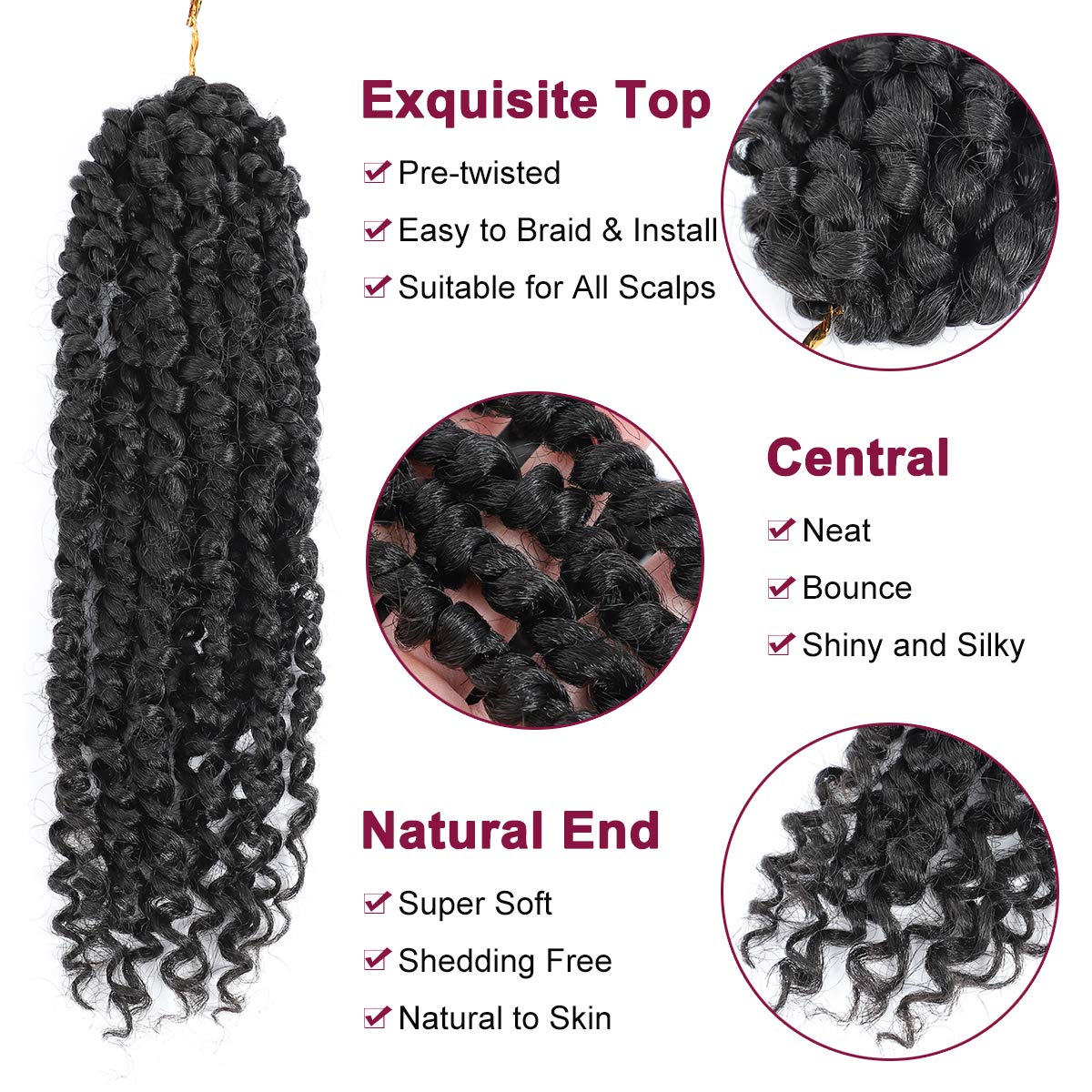 Passion Twist Hair – 8 Packs 10 Inch Passion Twist Crochet Hair For ...