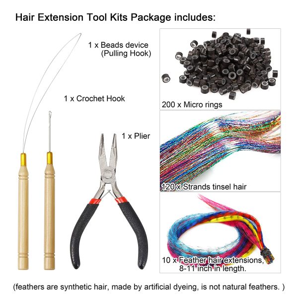 100pcs Beige Hair Extensions Tools Kit Micro Rings Links Beads, 5mm Silicone  Lined Beads for Human Hair Extensions Tool-Multi-colored,Hair Extension  Link Ring Beads