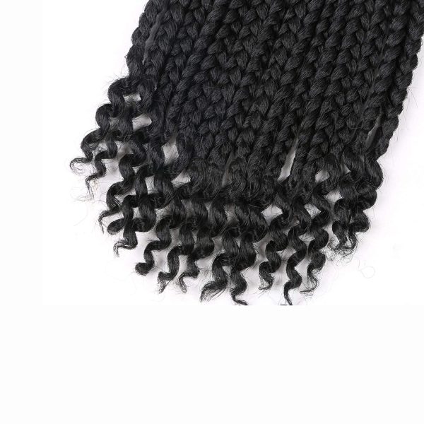 6 Packs Crochet Box Braids Curly Ends 10 Inch Crochet Braids Bohemian Box  Braids Crochet Hair For Black Women (1b, 10 Inch)…